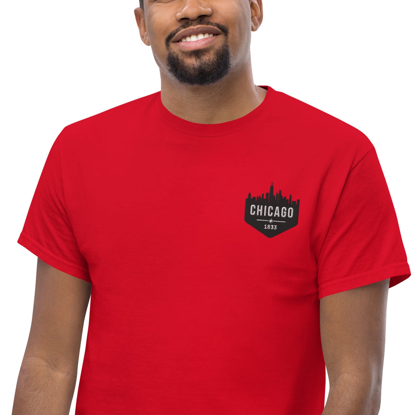 Men's Classic Tee | Embroidered Chicago White Sox Theme Patch