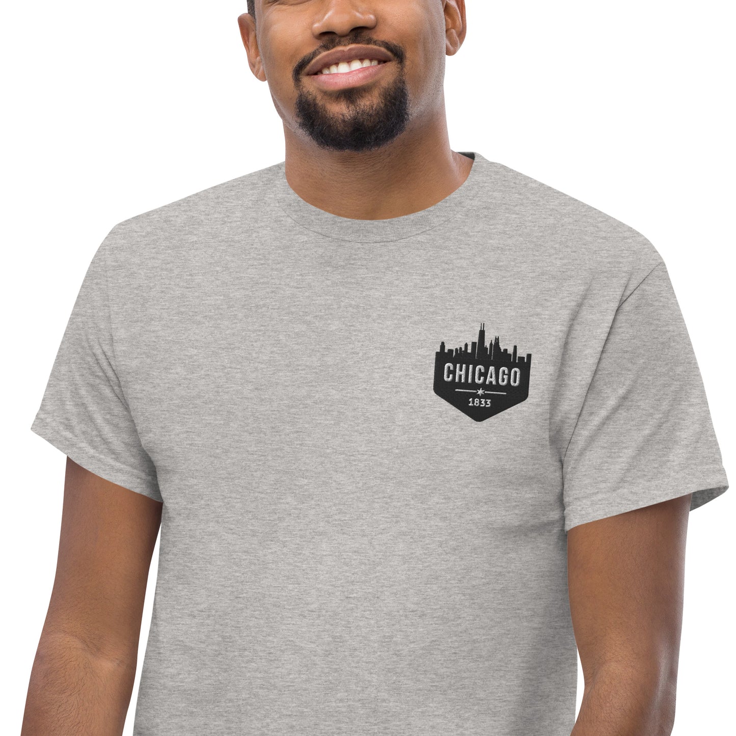 Men's Classic Tee | Embroidered Chicago White Sox Theme Patch