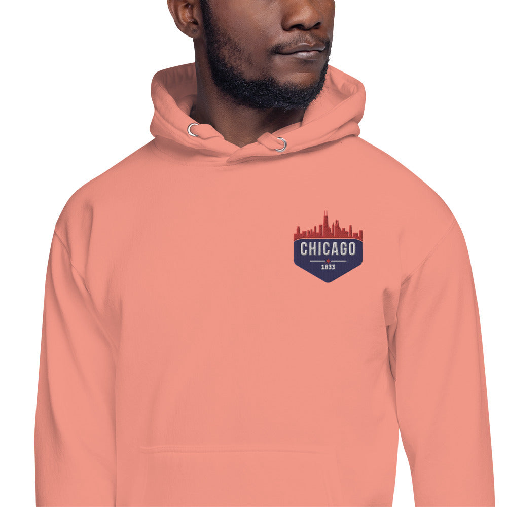 Men's Hoodie | Embroidered Chicago Cubs Theme Patch