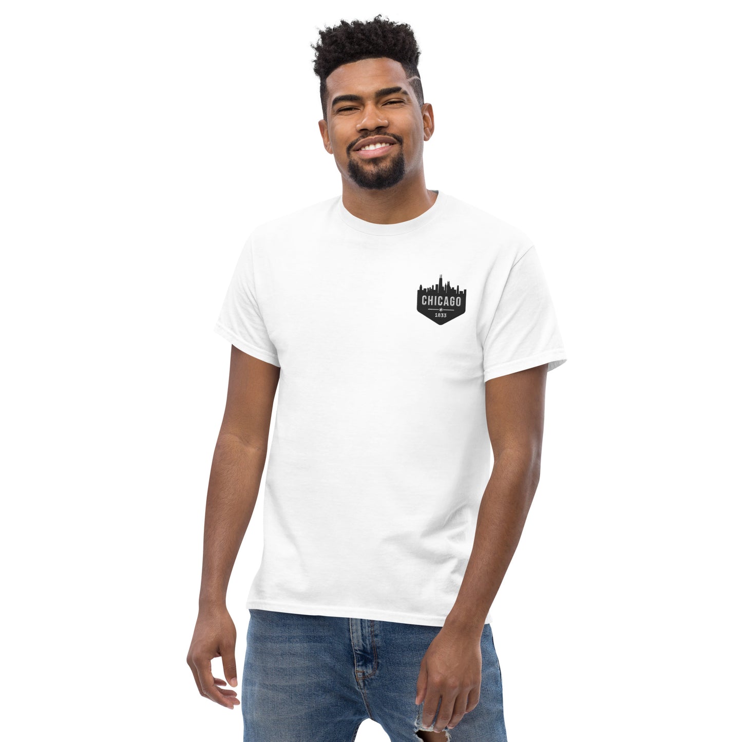 Men's Classic Tee | Embroidered Chicago White Sox Theme Patch