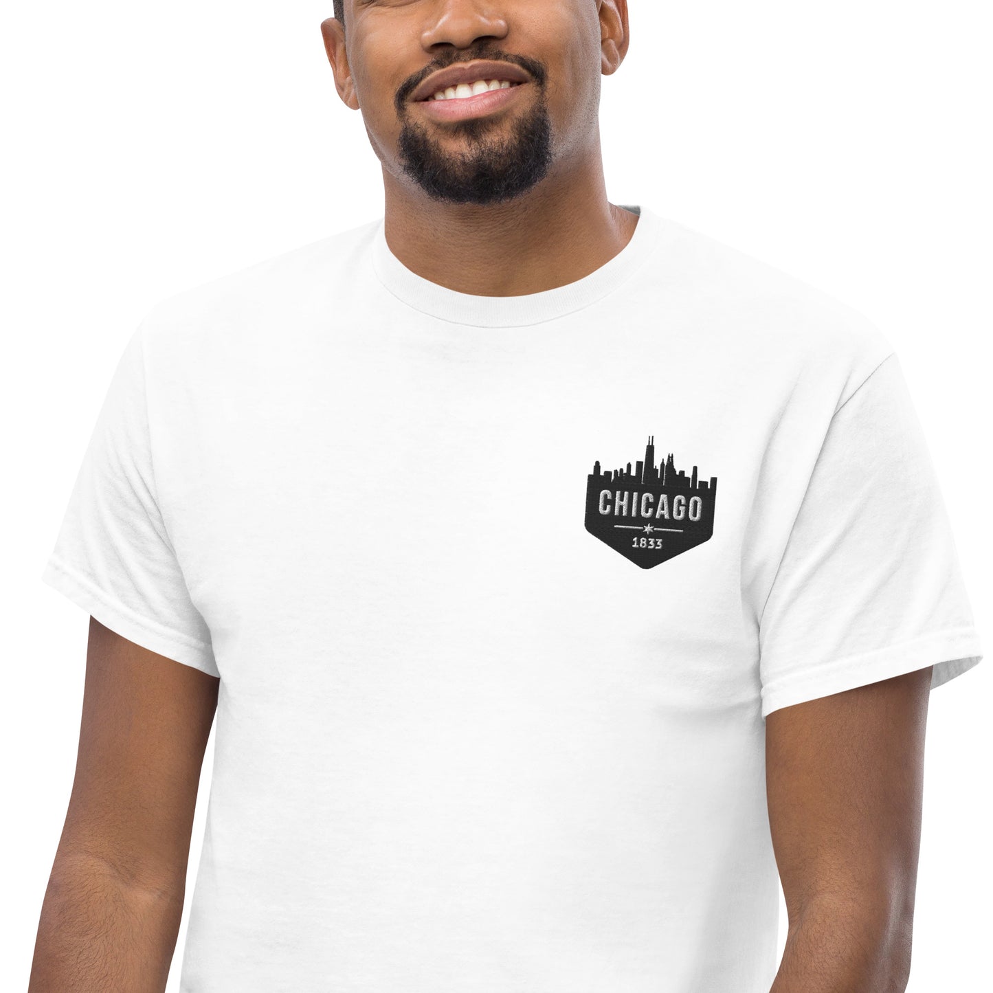 Men's Classic Tee | Embroidered Chicago White Sox Theme Patch