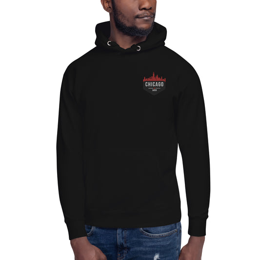 Men's Hoodie | Embroidered Chicago Bulls Theme Patch