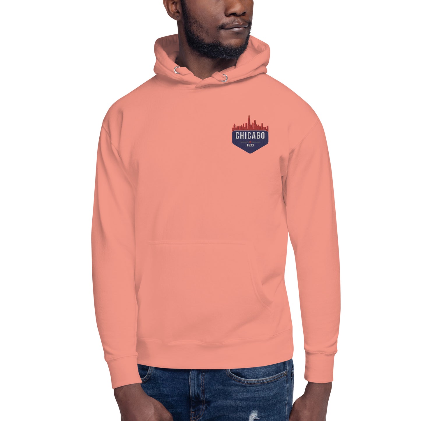 Men's Hoodie | Embroidered Chicago Cubs Theme Patch