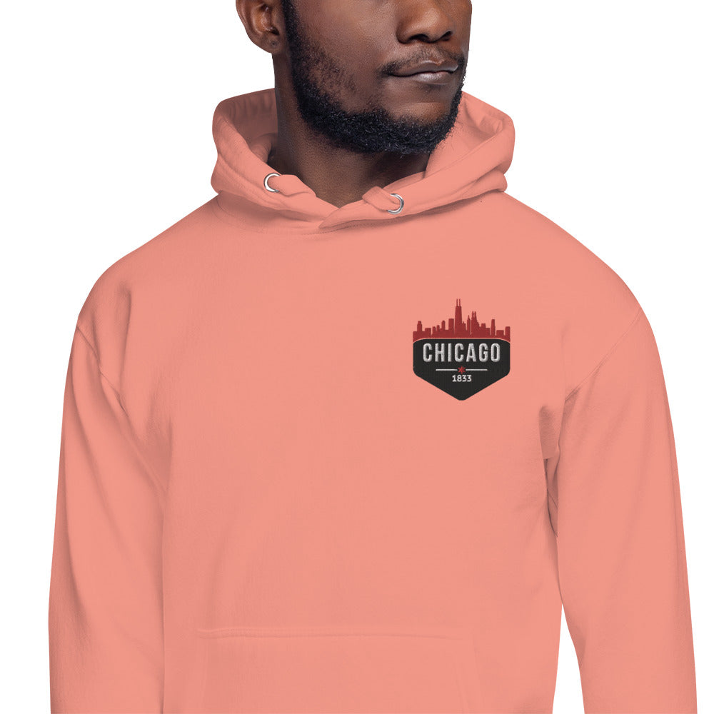 Men's Hoodie | Embroidered Chicago Bulls Theme Patch