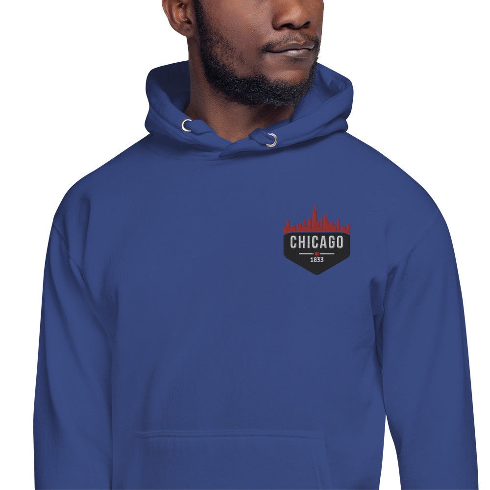 Men's Hoodie | Embroidered Chicago Bulls Theme Patch