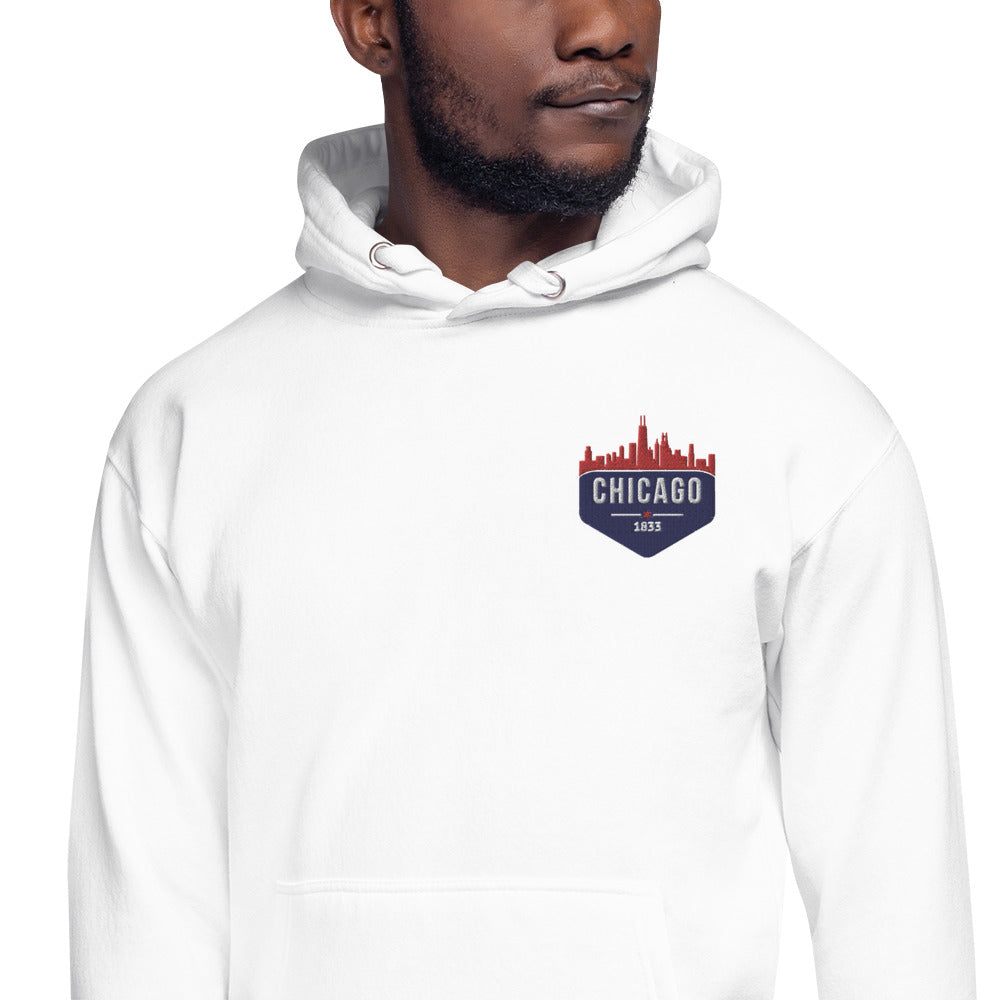 Men's Hoodie | Embroidered Chicago Cubs Theme Patch